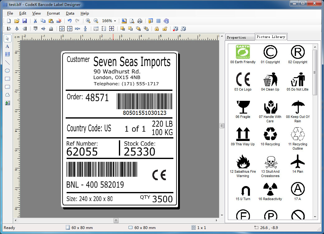 a powerful, efficient and easy-to-use barcode label design software.